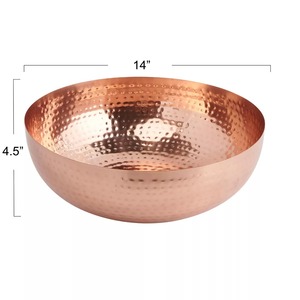 Vase de table moderne fait main, éco-responsable, très demandé, en aluminium noir, résistant à l'eau, bol décoratif - Product Image 3