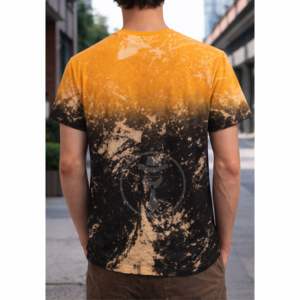 เสื้อยืดผู้ชาย ผ้าฝ้าย 100% พิมพ์ลาย ย้อมสีแบบแอซิดวอช สไตล์วินเทจ ขาดๆ แบบสตรีทแวร์ ลายกราฟิกแบบกำหนดเอง เสื้อยืดย้อมสีแบบไทได - Product Image 2