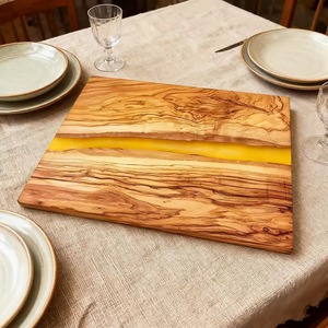 Tabla de Cortar de Madera de Olivo, Bloque para Servir Charcutería, Duradera, Antideslizante, Apta para Lavavajillas, Rectangular, 1.5 cm - Product Image 3