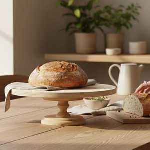 Soporte de Madera Maciza Hecho a Mano de Primera Calidad para Pasteles, Pedestal de Lujo para Exhibición de Postres, Soporte para Servir, Decoración para Bodas, Fiestas, Panaderías y Hogar - Product Image 4