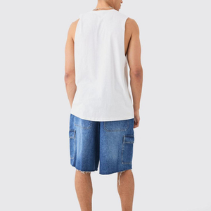 Camiseta sin Mangas para Hombre, Corte Holgado, Tejido Transpirable, Informal, para Playa, Fitness, Uso Diario - Product Image 2