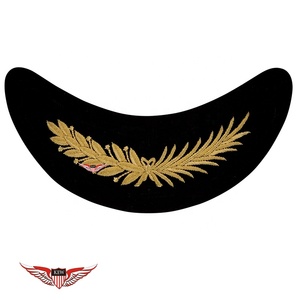 Kew หมวกอเมริกันปักลายด้วยมือสำหรับงานพาเหรดเครื่องแบบ Bullion Wire Peak Visor - Product Image 6