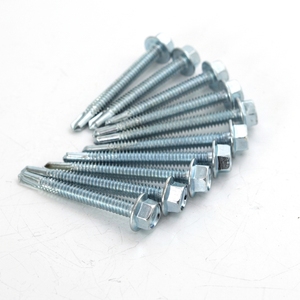 Tornillos Autorroscantes de Acero al Carbono Premium con Cabeza Hexagonal y Arandela Integrada (Métrico/Pulgadas) Recubiertos de Zinc Clase 8 de Alta Resistencia - Product Image 1