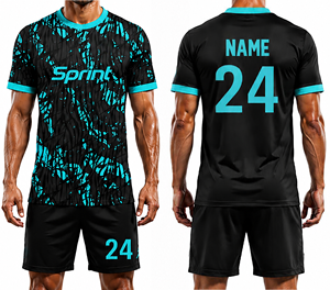 Uniformes de Fútbol Sublimados Personalizados 100% Poliéster, Manga Corta, Secado Rápido, Duraderos y Transpirables, Camisetas Deportivas, Kits de Fútbol para Adultos - Product Image 1