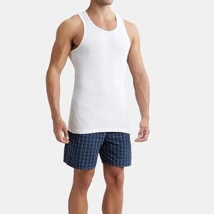 Débardeur court ample en molleton tricoté épais pour homme, en coton et polyester respirant, style streetwear décontracté, nouveauté - Product Image 3