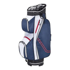 Sac de golf personnalisé avec logo, en cuir PU rouge, sac de golf de luxe pour chariot, sac de golf coloré avec support pour hommes et femmes - Product Image 2
