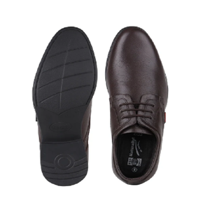 Chaussures Derby en cuir marron pour hommes, chaussures habillées classiques à lacets, pour le bureau, les événements et les réunions - Product Image 4