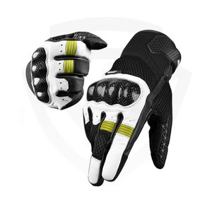 Gants de moto en cuir à doigts entiers, design personnalisé, hiver, tactiles, imperméables, respirants, coupe-vent, légers - Product Image 1