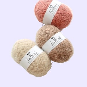 Hilo grueso Sallang de nailon y acrílico para tejer a mano, ovillo de 70g, hilo para crochet, lana para crochet, hilo reflectante - Product Image 6
