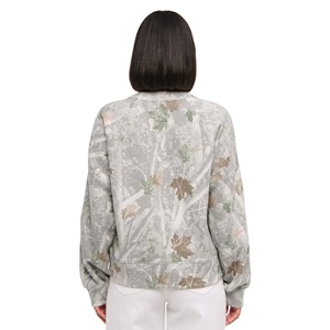 Sweat-shirts et pulls à capuche de luxe 100 % coton pour femme, coupe oversize, imprimé camouflage jungle et lettres, du fabricant - Product Image 2