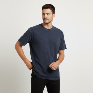 High Quality Wholesale 100% Cotton Plus Size Men's T-Shirts Plain Custom Silk Screen Printing Oversized White Blank T-Shirts - Product Image 2