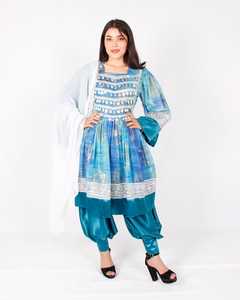 Premium Cotton Ethnic Embroidered Maxi <b>Dress</b> Handmade Custom Design Export Quality Afghani Casual <b>Dresses</b> - Product Image 3