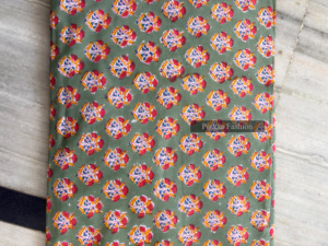 Tela de Algodón con Estampado Sanganeri de Jaipur, Diseño Floral, para Prendas de Vestir, Venta al Por Mayor para Exportación - Product Image 5
