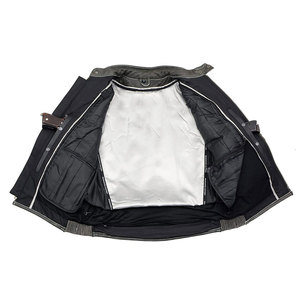 Custom Logo Wholesale Fashion Autumn <b>Mens</b> Leather Slim Motorcycle <b>Jacket</b> Plus Size <b>Men's</b> <b>Jackets</b> 100% Genuine Leather - Product Image 3