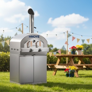 Horno <span class=keywords><strong>de</strong></span> Pizza Independiente <span class=keywords><strong>de</strong></span> Acero Inoxidable 304 con Parrilla para Asar, Ideal para Jardín <span class=keywords><strong>y</strong></span> Patio - Product Image 3