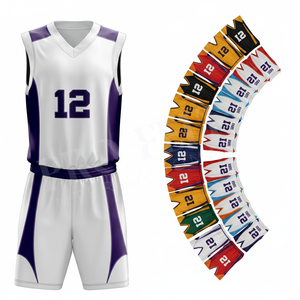 Professional Adult High Quality Basketball Jersey Set Moisture Wicking Custom Team Uniform for Youth Players Training Uniform - Product Image 1
