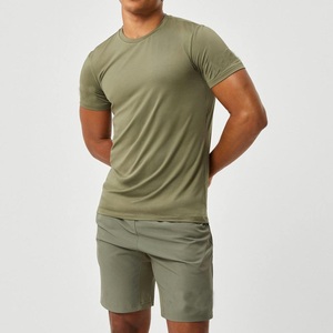 Ensemble de sport pour homme, jogging, t-shirts et shorts, ensemble de fitness deux pièces, vêtements de sport - Product Image 1