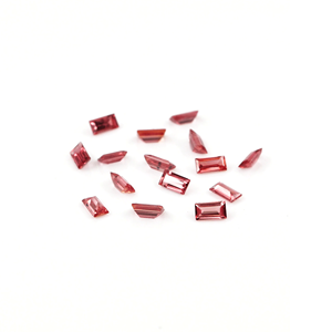 Zafiro Padparadscha Natural Sin Tratar, Calibrado en Forma de Baguette 1.5x3mm, Gema de Zafiro Natural Facetada Suelta para Joyería - Product Image 2