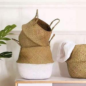 Hot Sale Customizable Eco-friendly Handmade Woven Sea Grass Storage <b>Belly</b> <b>Basket</b> from Vietnam - Product Image 6
