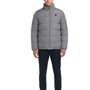 <b>Lightweight</b> <b>Puffer</b> <b>Jacket</b> Men Stylish Cold Weather With Smooth Padded Finish High Neck Front Side Pockets And Regular Fit - Product Image 1