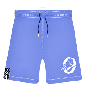 Blue <b>Black</b> White Geometric <b>Rugby</b> Jersey <b>Shorts</b> Set <b>Short</b> Sleeve Crew Neck Custom Breathable Training Athletic Team Uniform - Product Image 4