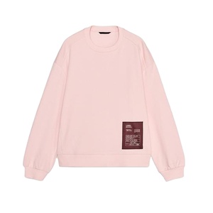 OEM moda sudaderas de gran tamaño cuello redondo suelto hombro caído manga larga personalizado de alta calidad sudadera de mujer - Product Image 1