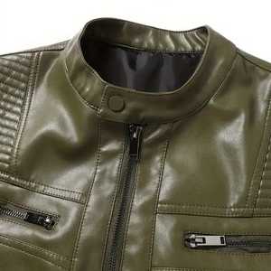 Chaquetas de Cuero Clásicas con Cierre para Hombre, Diseño 2026, Nueva Colección, Chaquetas de Cuero para Hombre de Invierno, Color Personalizado - Product Image 3
