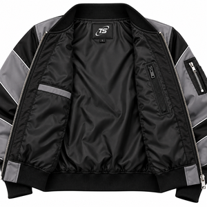 Chaqueta Bomber de Lona para Hombre, Modelo TS-007 de Track Stuff, Estilo Urbano, Cuello Alto, Impermeable, Resistente al Viento y Transpirable, Gran Venta de Invierno - Product Image 4