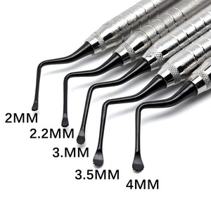 BAFA SURGICAL INSTRUMENTS Cuchara desincrustadora dental de doble punta con agarre ergonómico, 6 posiciones de mandíbula, instrumentos restauradores, sierra dentada - Product Image 2