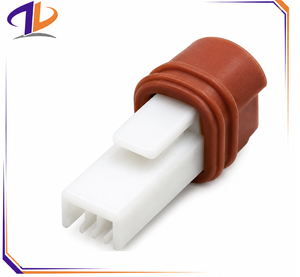 Connecteur de faisceau de câbles électriques automobiles mâle-femelle à 2 broches, boîtier en nylon blanc - Product Image 1
