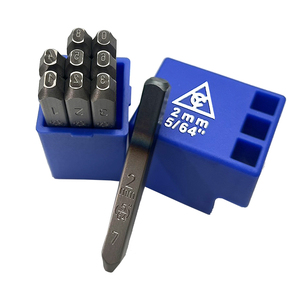 <b>Engraving</b> Steel Punches 2mm German Font Number Industrial Grade CR-V Steel HRC 58-62 Front End 9 PCS/SET OEM/ODM Handtools - Product Image 3