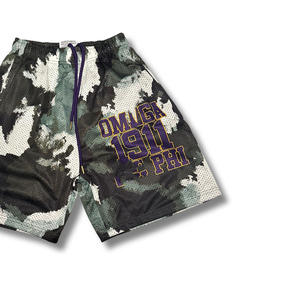 กางเกงขาสั้นโอเมก้าขายส่งแบบยุทธวิธี พิมพ์โลโก้ตามสั่ง ผ้าฝ้าย 100% ทรงกลาง ODM กางเกงวิ่งลำลองสำหรับผู้ชาย กางเกงออกกำลังกาย - Product Image 3