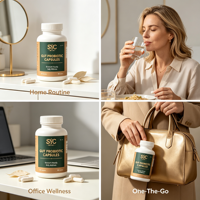 Capsules Probiotiques Naturelles OEM – Formule Digestive Bien-être Familial Adulte – Marque Privée – Usine de Suppléments Personnalisés – Hub de Vente en Gros