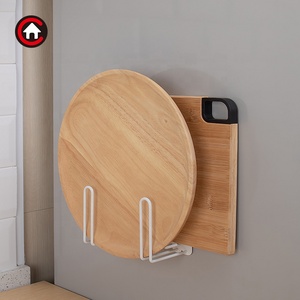 Support mural magnétique pour plateaux et sets de table, organisateur de planches à découper, étagère de rangement de cuisine pour surface métallique latérale de réfrigérateur - Product Image 2