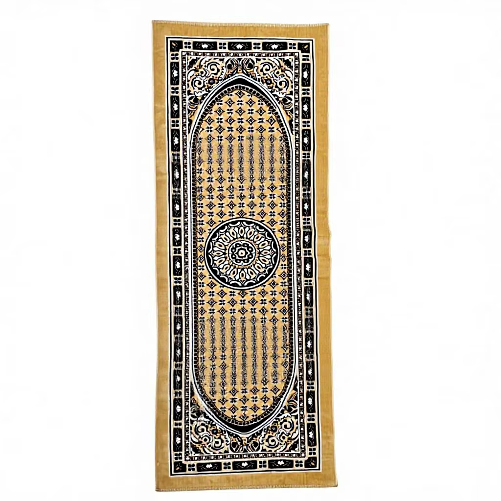 Traditional Arabic Design Cushioned Machine Made Jacquard Medium Pile Polyester Antimicrobial Pet-Friendly Eco-Friendly Rug