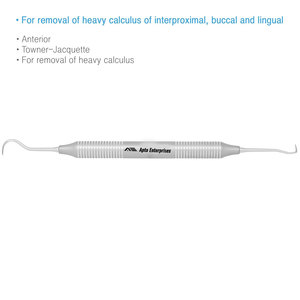 Dental <b>Sickle</b> Scaler Anterior Towner-Jacquette Stainless Steel Manual Hygiene Instrument for Precise Plaque Removal - Product Image 2