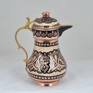 High Quality Solid <b>Copper</b> Drink Pitcher with Brass <b>Handle</b> Professional Water Jug for Restaurant Hotel Catering <b>Kitchen</b> Drinkware - Product Image 1