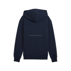Proveedores de Sudaderas Personalizadas, 400 g/m², 100 % Algodón Orgánico, Fabricantes de Ropa de Lujo, Sudadera Urbana de Peso Pesado, Azul Marino Intenso - Product Image 5