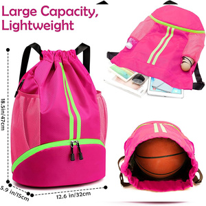 Sacs à dos de sport pour le football, sacs d'équipe de football avec logo personnalisé, équipement d'entraînement, fabricant OEM Pakistan, export, vente en gros mondiale - Product Image 4