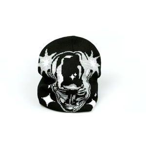 Bonnet tricoté tendance OEM, bonnet d'hiver personnalisé, style Y2K, bonnets tricotés de haute qualité, nouveau style - Product Image 4