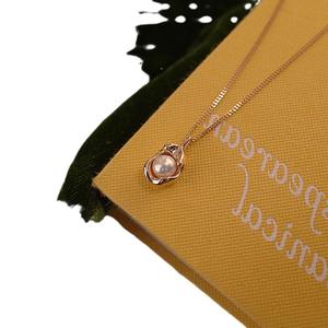 Korean Version High-End Fashion Layered <b>Necklace</b> Freshwater Pearl and Gold Bean Cool Style Double-Stranded <b>Snake</b> <b>Chain</b> - Product Image 5