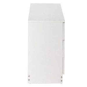 Comò in Legno Bianco a 3 Cassetti, Design Semplice - Product Image 4