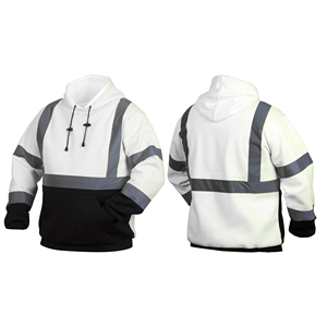 Vêtements de travail de sécurité réfléchissants à haute visibilité pour adultes, construction durable, pour les travailleurs routiers et industriels en extérieur, sweat-shirt chaud. - Product Image 4