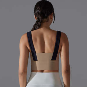 Soutien-gorge de sport OEM 2026 en gros pour yoga, fitness, course à pied, haute intensité, antichoc, en tissu nude, avec couleurs assorties - Product Image 6