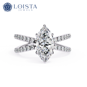 Bague de fiançailles personnalisée en diamant de laboratoire CVD VVS taille marquise, certifiée IGI, bijoux de mariage en diamant de laboratoire - Product Image 3
