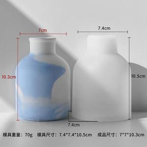 Vase Flower Container Storage Gypsum Cement <b>Epoxy</b> <b>Resin</b> Silicone Mold - Product Image 6