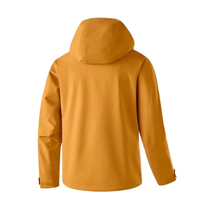 Custom Men's Waterproof Hiking <b>Jacket</b> Windproof & Breathable Soft or Hard Shell Coat High-Quality Outdoor Hooded Windbreaker - Product Image 2