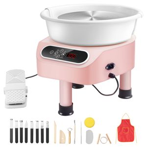 Tornio per Ceramica a Trasmissione Diretta da 11 Pollici, 450W Elettrico, 3 Gambe di Supporto, per Arte e Artigianato Fai-da-Te, Ceramica ed Smaltatura - Product Image 1