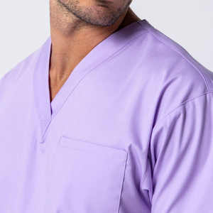 Everyday Hospital Scrub Nurse Top and Pants Woven Medical Uniform Set for Long-Hour Performance - Product Image 6