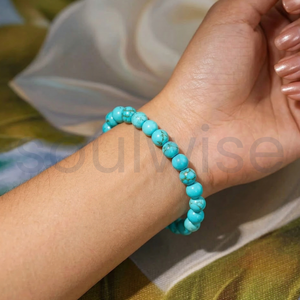 Pulsera de Turquesa de 8mm con Pirita, Ojo de Tigre y Hematita y Amuleto de Buda - Regalo Unisex para Hindúes - Product Image 5